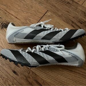 Adidas Sprintstar Track Sprint Spike Men’s 11.5 White and Black